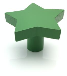 L-design Nábytková knopka Hvězdička zelená