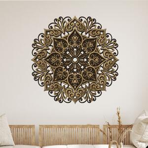4 vrstvá mandala Srdcem k úsměvu | Rozměry Ø (cm): 40 | Zvolte barevný dekor: dub zlatý-wenge