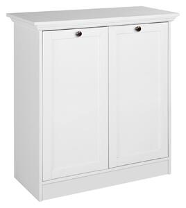 KOMODA, bílá, 80/90/35 cm Carryhome - Široké komody, Online Only