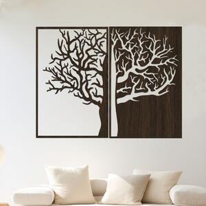 Dřevo života | Dřevěný strom na zeď DUALITY Zvolte barvu dekoru: Wenge | Rozměry (cm): 40x30