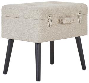 TABURET, dřevo, textil, kompozitní dřevo, 50/46/35 cm Xora - Taburety, Online Only