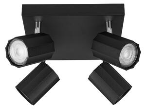 Livarno home Nástěnné / Stropní LED svítidlo Theia (stropní svítidlo, 4 světla, černá) (100383217002)