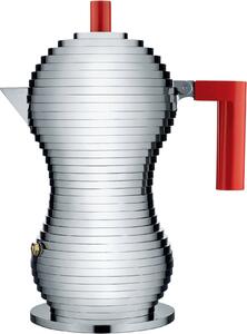 Moka konvička Pulcina s červeným úchytem 150 ml