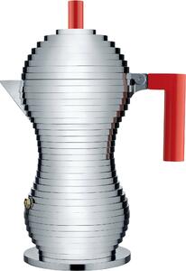 Moka konvička Pulcina s červeným úchytem 300 ml