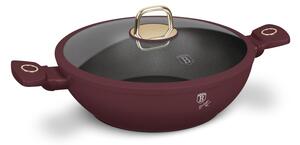 Pánev wok s poklicí a titanovým povrchem 30 cm Leonardo Collection