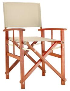 Deuba Režisérská dřevěná židle Cannes - krémová