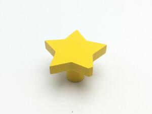 L-design Nábytková knopka Hvězdička žlutá