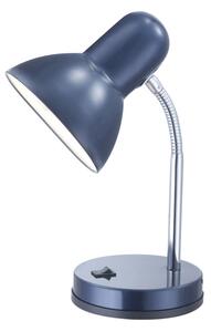 Globo 2486 BASIC - Stolní modrá lampička na dětský stůl 1 x E27, 33cm (Stolní kovová modrá lampa)