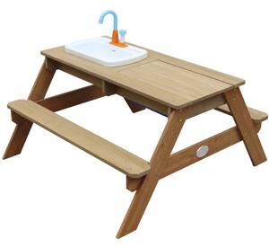 Multifunkční piknikový stůl s lavičkou, umyvadlem a košíčkem zeleniny Axi