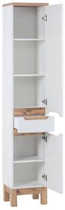 Koupelnová vysoká skříňka BALI WHITE 2DS1