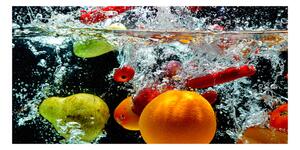 Foto obraz sklo tvrzené Ovoce pod vodou osh-43733857
