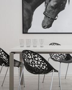 Moderní černá sada jídelních židlí MUMFORD