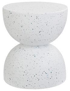 Odkládací stolek CAORIA 40 cm 40 cm Terrazzo efekt Bílé terrazzo