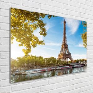 Foto obraz sklo tvrzené Eiffelova věž Paříž osh-44313077