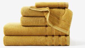 Goldea bambusový ručník/osuška bamboo lux - zlatý 30 x 50 cm