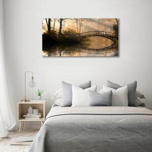 Foto obraz na plátně do obýváku Starý most podzim oc-44630410