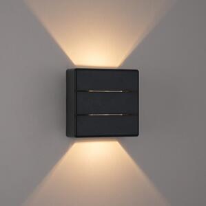 Brilagi - LED Venkovní nástěnné svítidlo DOUBLERAY LINE LED/6W/230V černá IP54