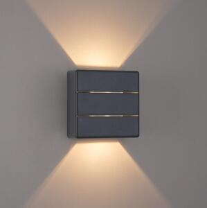 Brilagi -LED Venkovní nástěnné svítidlo DOUBLERAY LINE LED/6W/230V antracit IP54
