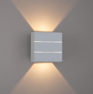 Brilagi - LED Venkovní nástěnné svítidlo DOUBLERAY LINE LED/6W/230V bílá IP54