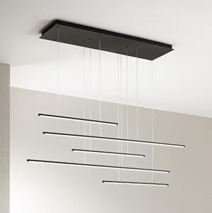 Ondaluce - LED Stmívatelný lustr na lanku GENIUS LED/72W/230V černá