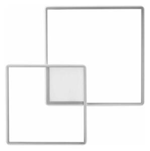 Ondaluce - LED Stmívatelné stropní svítidlo DOWEL LED/46W/230V 55x55 cm stříbrná