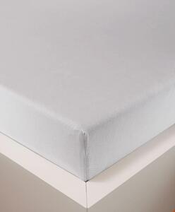 Jersey prostěradlo bílé 90 x 200 cm extra pevné 160g/m2