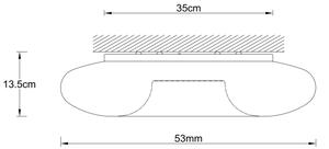 Ondaluce - Stropní svítidlo DODI 4xE27/15W/230V pr. 53 cm bílá