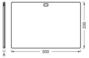 Osram - LED Stm podlinkové svítidlo se senz UNDERCABINET LED/7,5W/230V černá