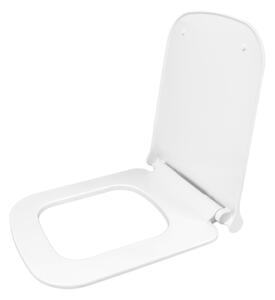 Erga Viana, toaletní WC sedátko 418(467)x444mm z duroplastu s pomalým zavíráním, bílá, ERG-GAM-D6