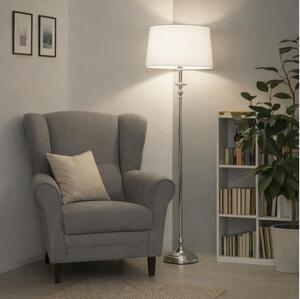 Brilagi - LED Stojací lampa CERIA 1xE27/60W/230V pr. 45 cm lesklý chrom/bílá