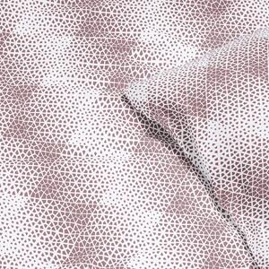 Goldea saténové ložní povlečení deluxe - fialové polygony 240 x 220 a 2ks 70 x 90 cm