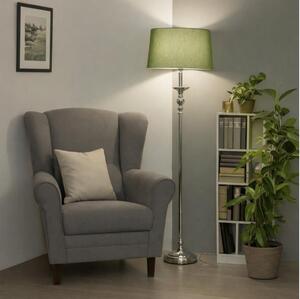 Brilagi - LED Stojací lampa CERIA 1xE27/60W/230V pr. 45 cm lesklý chrom/zelená
