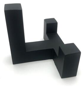 L-design Nábytkový věšák AYA dvojitý černý matný