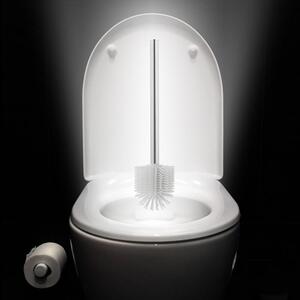 Erga Zapasowa szczotka toaletowa wc silikon biała - Yoka