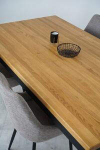 Jídelní stůl s masivní dubovou deskou Klasik 1400 x 900 mm