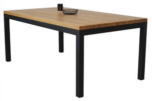 Jídelní stůl s masivní dubovou deskou Klasik 1400 x 900 mm