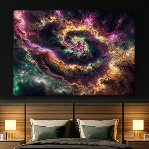 Obraz na plátně - Galaxie Ternezis FeelHappy.cz Velikost obrazu: 210 x 140 cm