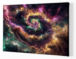 Obraz na plátně - Galaxie Ternezis FeelHappy.cz Velikost obrazu: 60 x 40 cm