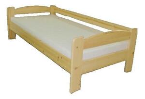 Dřevěná vyvýšená postel se zábranou LIBOR smrk, 200x90