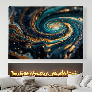 Obraz na plátně - Galaktická spirála Aurilles FeelHappy.cz Velikost obrazu: 210 x 140 cm