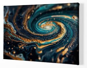 Obraz na plátně - Galaktická spirála Aurilles FeelHappy.cz Velikost obrazu: 180 x 120 cm
