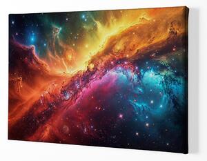 Obraz na plátně - Galaxie Erimm plná zářících hvězd FeelHappy.cz Velikost obrazu: 210 x 140 cm