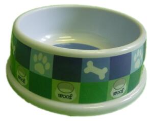 Miska pro psy modrozelená - 15x6 cm (Modrozelená melaminová miska pro psy. Průměr misky je 15 cm, výška je 6 cm. Objem misky je 400 ml.)