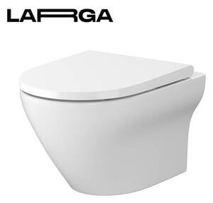 Wc s prkénkem softclose závěsné Cersanit Larga zadní odpad S701-472