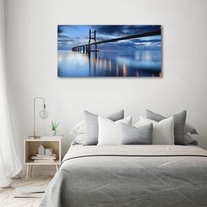 Moderní skleněný obraz z fotografie Osvětlený most osh-48644304