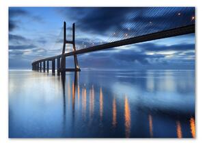 Moderní skleněný obraz z fotografie Osvětlený most osh-48644304
