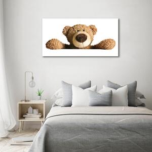 Fotoobraz skleněný na stěnu do obýváku Plyšový medvídek osh-48618838