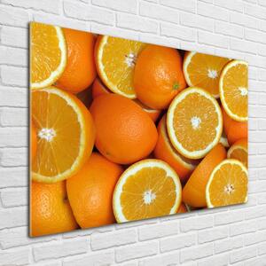Foto obraz skleněný horizontální Půlky pomerančů osh-49786536