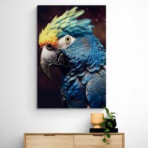 Obraz modro-zlatý papoušek - 80x120