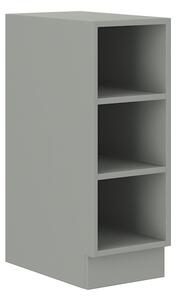 Dolní otevřená skříňka ULLERIKE - šířka 30 cm, šedá